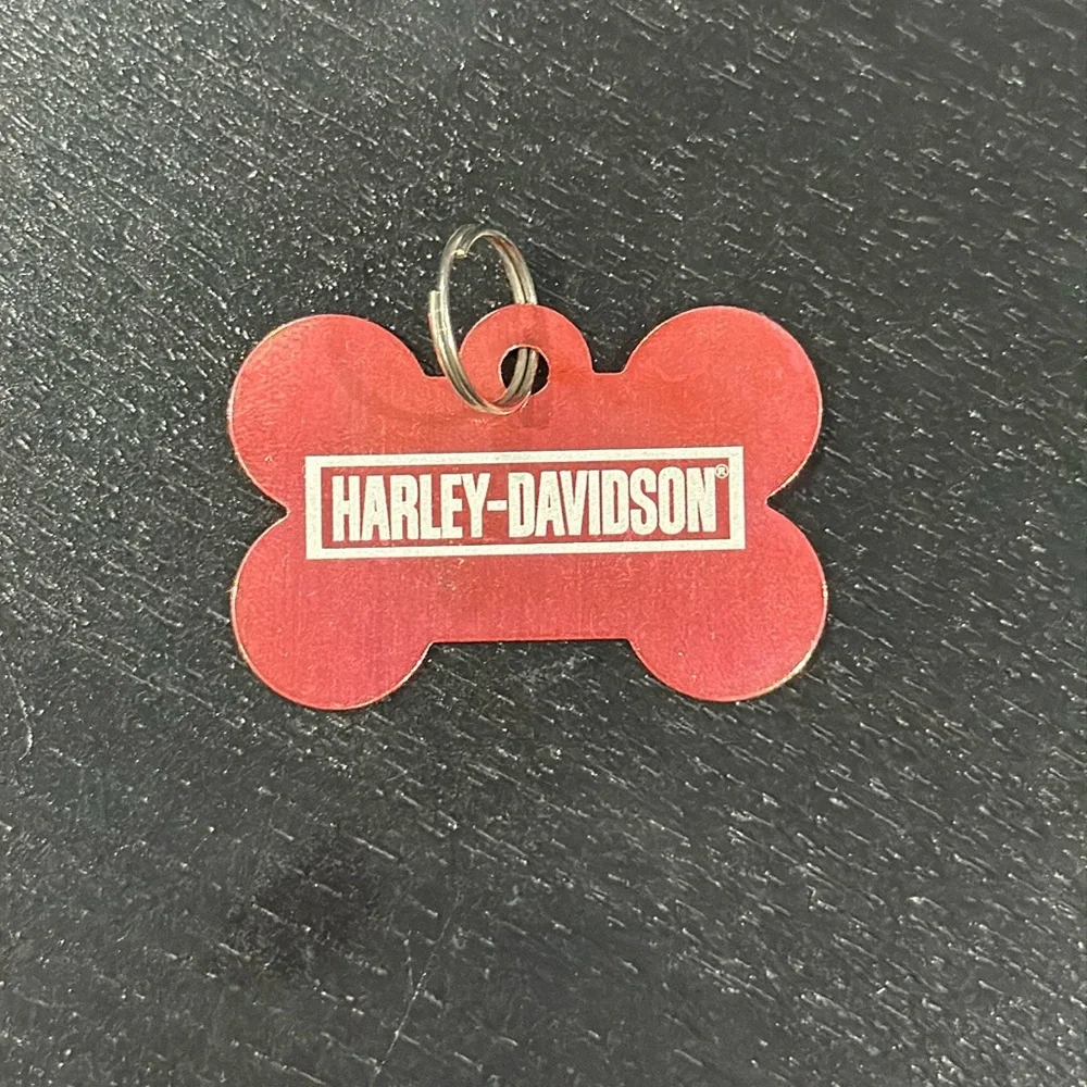 Harley-Davidson Bone Shape Metal Dog Tag